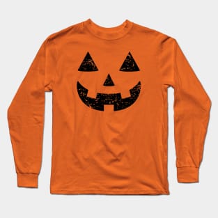 Jack O Lantern Face Long Sleeve T-Shirt